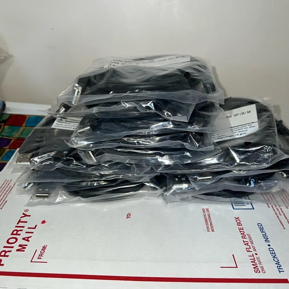 Brand New Cable Lot (CBL USB2.0 A PLUG-MCR B PLUG 6)